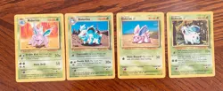 Vintage Pokemon Nidoran Evolution Lot (4 Cards) – Base Set & Jungle – 1999 WOTC - Image 1