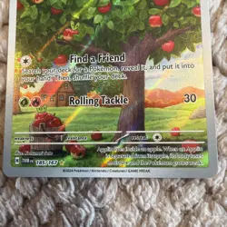 Pokemon TCG Twilight Masquerade Applin 185/167 Illustration Rare Card - Image 3