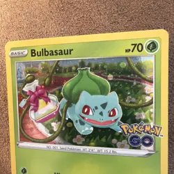 Bulbasaur SWSH231 Pokemon Go Black Star Promo Holo NM Pokemon Card, English - Image 2