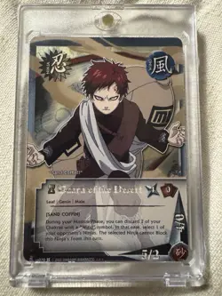 Naruto CCG Trading Card Game GAARA OF THE DESERT 070 Foil Misprint (2002) - Image 1