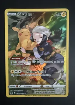 Pikachu Tg05/Tg30 Swsh11: Lost Origin Trainer Gallery Holo - NM Pokemon Card - Image 1