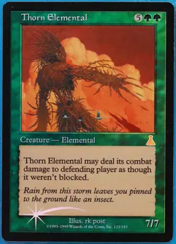 Thorn Elemental FOIL Urza's Destiny HEAVILY PLD Rare CARD (475370) ABUGames - Image 1