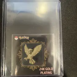 Pokemon Pidgeotto Candy Stickers Korean Striking 24k Gold Plating Sticker NM - Image 1