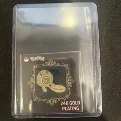 Pokemon Poliwag Candy Stickers Korean Striking 24k Gold Plating Sticker NM - Image 1