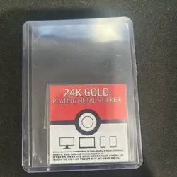 Pokemon Poliwag Candy Stickers Korean Striking 24k Gold Plating Sticker NM - Image 2