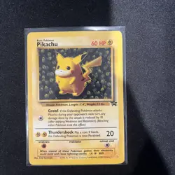 Pokemon IVY Pikachu Black Star 1 League Promo Exclusive WOTC 1999 Card DAMAGED - Image 1