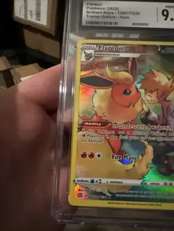Pokemon Flareon TG01/TG30 Swsh09: Brilliant Stars T.G. Holo CGC 9.5 Mint+ 🔥 - Image 3