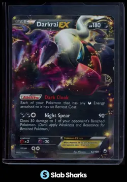 2012 POKEMON BLACK & WHITE DARK EXPLORERS #63/108 DARKRAI EX - Image 1