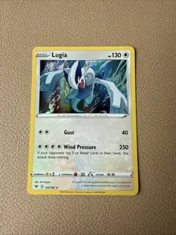 Pokemon Card Lugia 132/185 Holo Rare SWSH Vivid Voltage LP-NM - Image 1