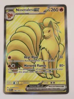 Ninetales ex 186/165 Pokemon TCG SV: Scarlet & Violet 151 NM - Image 1