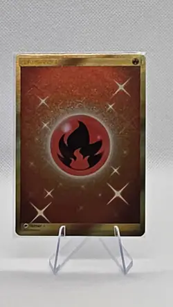 Pokemon TCG Fire Energy Burning Shadows Holo Card 167/147 Secret Rare - Image 1