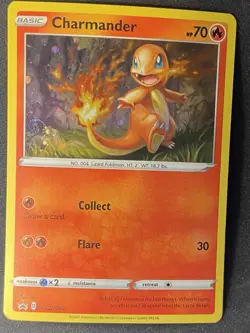 Pokemon TCG Charmander SWSH092 Black Star Promos Holo Card 2021 HD FART SWIRL - Image 1