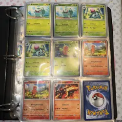 Scarlet & Violet 151 Pokemon Base Set - Near Complete Binder Not Included - Image 1