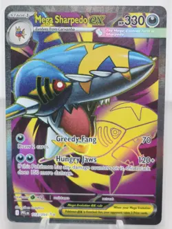 Pokemon TCG Mega Sharpedo 113/94 Phantasmal Flames Illustration Rare - Image 1