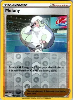 Melony 146/198 Chilling Reign Pokemon Reverse Holo Near Mint - Image 1