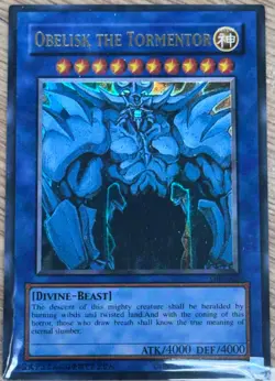 Yu-gi-oh Obelisk The Tormentor Secret Rare Promo GBI-002 - Image 1