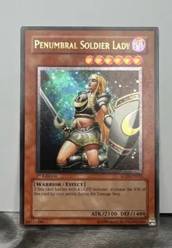 YU-GI-OH 1ST EDITION SOD ULTIMATE RARE PENUMBRAL SOLDIER LADY SOD-EN033 - Image 1