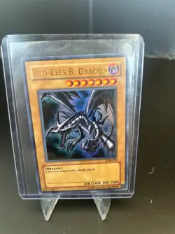 Red-Eyes B. Dragon LOB-070 Ultra Rare Yu-Gi-Oh Card Original 2002 NM - Image 1