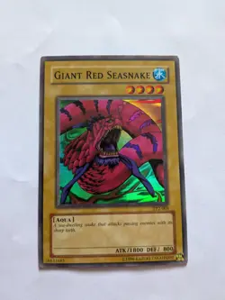 Yu-Gi-Oh TCG Giant Red Seasnake TP2-003 Tournament Pack Super Rare HEAVY PLAY - Image 1