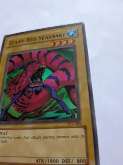 Yu-Gi-Oh TCG Giant Red Seasnake TP2-003 Tournament Pack Super Rare HEAVY PLAY - Image 2