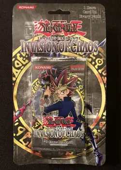 Yu-Gi-Oh! INVASION OF CHAOS Blister Booster Pack 1st EDITION 1996 Konami RARE 🔥 - Image 1