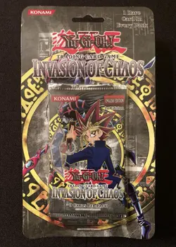Yu-Gi-Oh! INVASION OF CHAOS Blister Booster Pack 1st EDITION 1996 Konami RARE 🔥 - Image 2