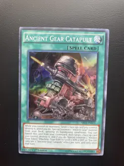 Yugioh Ancient Gear Catapult SR03-EN021 1st Edition Super Rare LP - Image 1