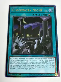 Yugioh Clockwork Night - 1st Edition Prismatic Ultimate Rare NM - Free Holo - Image 1