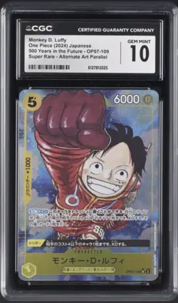 One Piece Monkey D. Luffy OP07-109 Alternate Art – CGC 10 Gem Mint – Japanese - Image 1