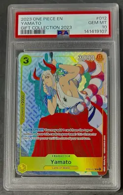 PSA 10 One Piece ST09-012 C - Yamato - EN - Foil - Gift Collection - Graded - Image 1