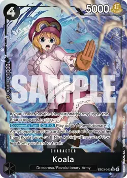 Koala (Alternate Art) SR Extra Booster: One Piece Heroines Edition EB03-042 NM F - Image 1