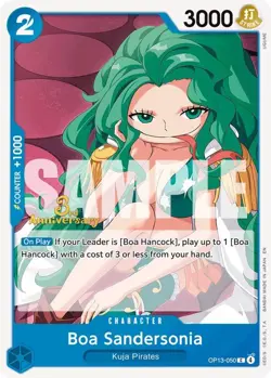 OP13-050 Playset 4 x Boa Sandersonia English C One Piece TCG Card Game - Image 2