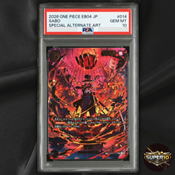 PSA 10 Sabo SP Alt Art PRB02-014 SR ONE PIECE Card Game Japanese 2026 - Image 1