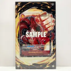 ONE PIECE TCG EXTENDED ART ACRYLIC MAGNETIC CASE CARD MONKEY.D.LUFFY ST01-012 SR - Image 2