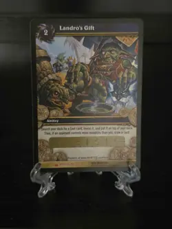 Upper Deck Landro's Gift Wrathgate Loot Rare Card 1/3 English 2010 Scratch-Off - Image 1
