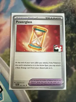 Powerglass Pokemon Prize Pack Series 6 Promo Pokemon Card NM/LP Stamp - Image 1