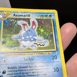 Pokemon Azumarill 2/111 Neo Genesis Holo Rare Stage 1 Card 70HP Bubble Shower - Image 5