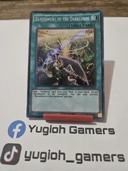 Yu-Gi-Oh Banishment Of The Darklords DESO 1st Edition Secret Rare Light Played - Image 1