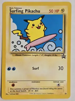 Pokemon TCG Surfing Pikachu Black Star Promo Card #28 - Image 1