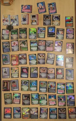 Dragon Ball Z CCG Lot (ALL FOIL HOLO) 1 3 and 4 Star Rarity Cards Score DBZ TCG - Image 1