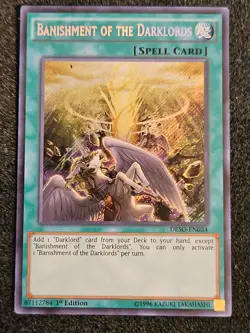 Yugioh! Banishment Of The Darklords DESO-EN034 Secret Rare 1st Edition VLP - Image 1