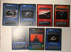 Star Wars CCG Rare Card Lot Factory Error Cards - Image 1