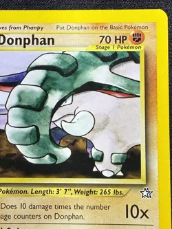 Pokemon TCG Donphan Neo Genesis Card 21/111 Unlimited Rare LP - Image 2