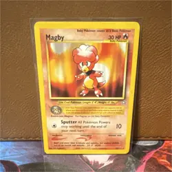 Pokemon Magby 23/111 Neo Genesis Rare Unlimited Regular Card English - Image 1