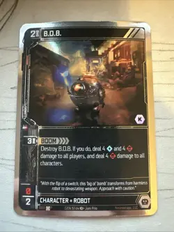 Neuroscape TCG Kickstarter Promo Card B.O.B 008 Holo Foil Trading Card - Image 1