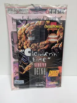 Marvel OverPower Card Game Clobberin' Time Starter Deck PreRelease Thing Sealed - Image 2
