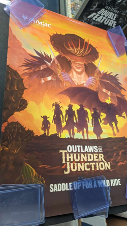 MAGIC THE GATHERING MTG OUTLAWS THUNDER JUNCTION PROMO LGS POSTER 18" x 24" RARE - Image 3