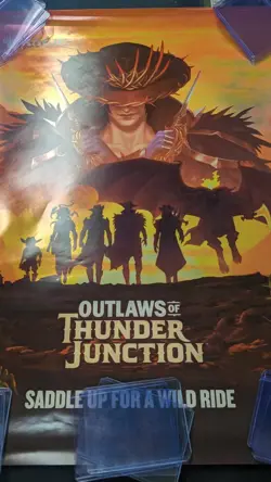 MAGIC THE GATHERING MTG OUTLAWS THUNDER JUNCTION PROMO LGS POSTER 18" x 24" RARE - Image 4