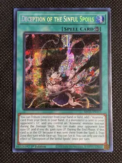 YuGiOh! - Deception of the Sinful Spoils MP25-EN113 Secret Rare 1st Edition NM - Image 1