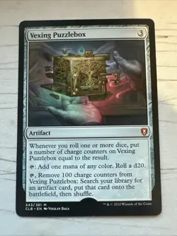 Mtg Commander Bladur’s Gate Vexing Puzzle box Misprint Error Missing Hologram - Image 1